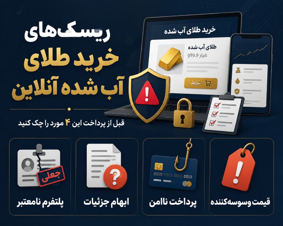 ریسک خرید طلای آب شده
